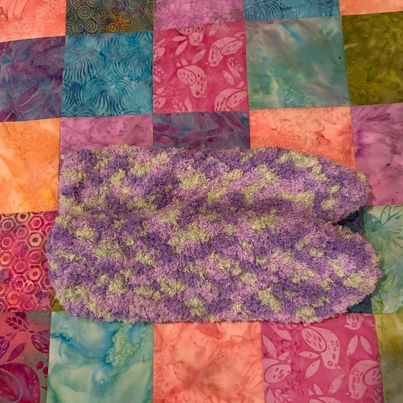 Handmade Fuzzy Boottie Slippers - Picture 1 of 4